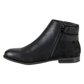Super Mode Botas bajas negras negro 4