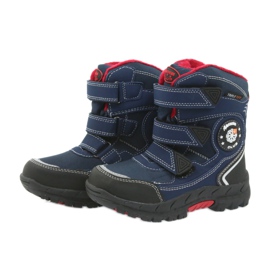 American Club Botas americanas botas de invierno con membrana 0926 negro rojo azul marino 4