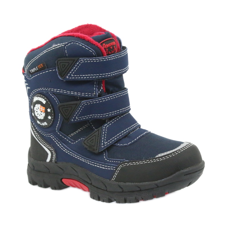 American Club Botas americanas botas de invierno con membrana 0926 negro rojo azul marino 1 American Club Botas americanas botas de invierno con membrana 0926 negro rojo azul marino 1