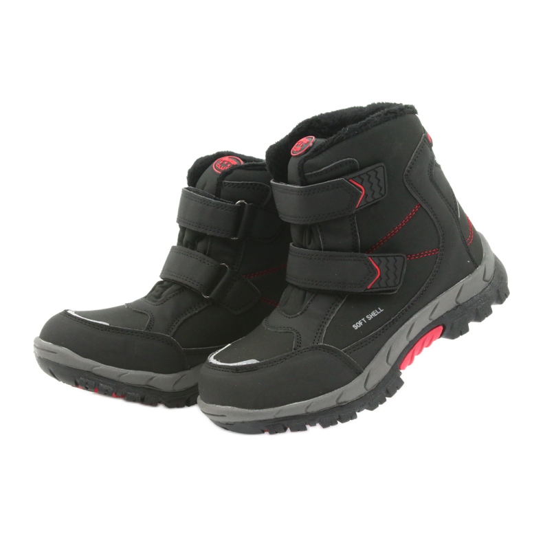 American Club Botas americanas botas de invierno con membrana 3123 negro rojo 5 American Club Botas americanas botas de invierno con membrana 3123 negro rojo 5