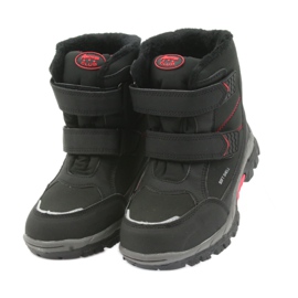 American Club Botas americanas botas de invierno con membrana 3123 negro rojo 4