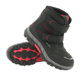 American Club Botas americanas botas de invierno con membrana 3123 negro rojo 3