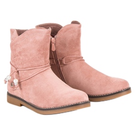 Cómodas botas de otoño rosado 6