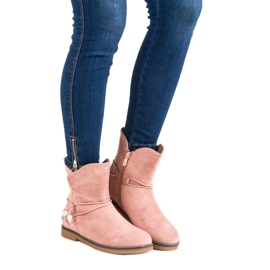 Cómodas botas de otoño rosado 1