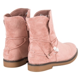 Cómodas botas de otoño rosado 5