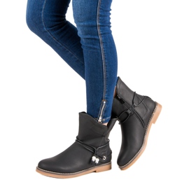 Cómodas botas de otoño negro 1