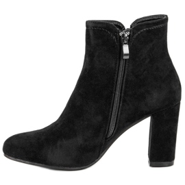 Botines de ante en el poste negro 1