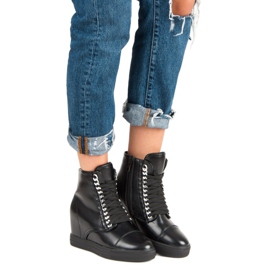 Seastar Tacones de cuña deportivos negro 4
