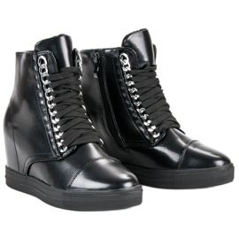 Seastar Tacones de cuña deportivos negro 3