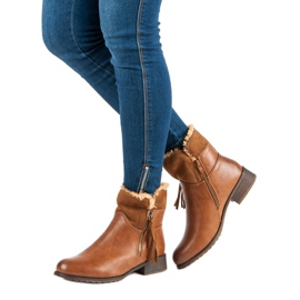 Forever Folie Botas de mujer abrigadas marrón 2