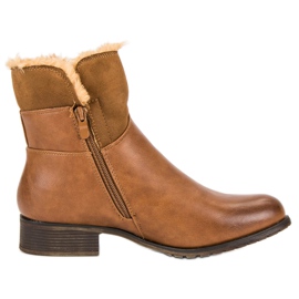 Forever Folie Botas de mujer abrigadas marrón 4