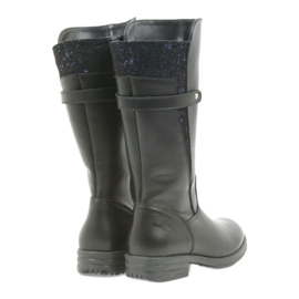 Botas largas Ren But negro 4371 azul marino 4
