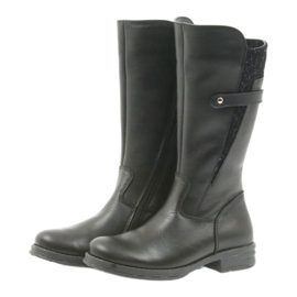 Botas largas Ren But negro 4371 azul marino 3