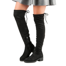Seastar Botas altas entalladas negro 1