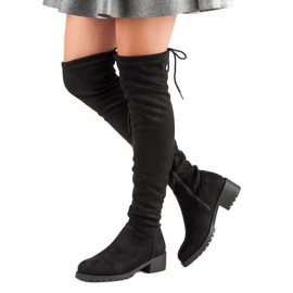 Seastar Botas altas entalladas negro 2