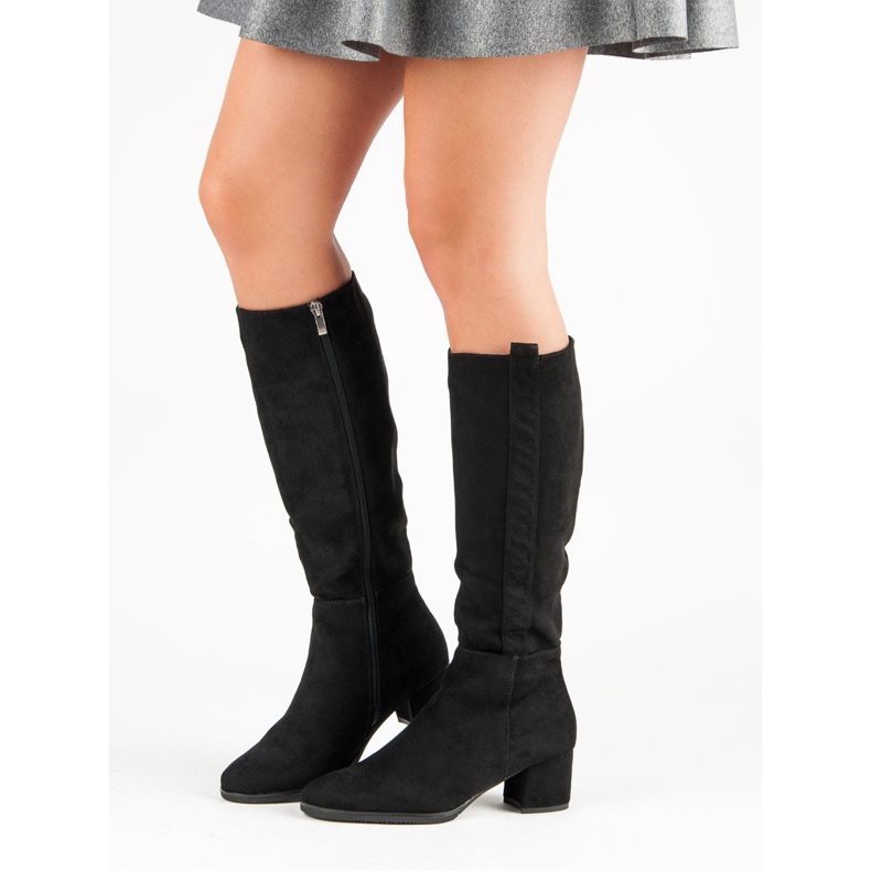 Filippo Botas de gamuza clásicas negro 1