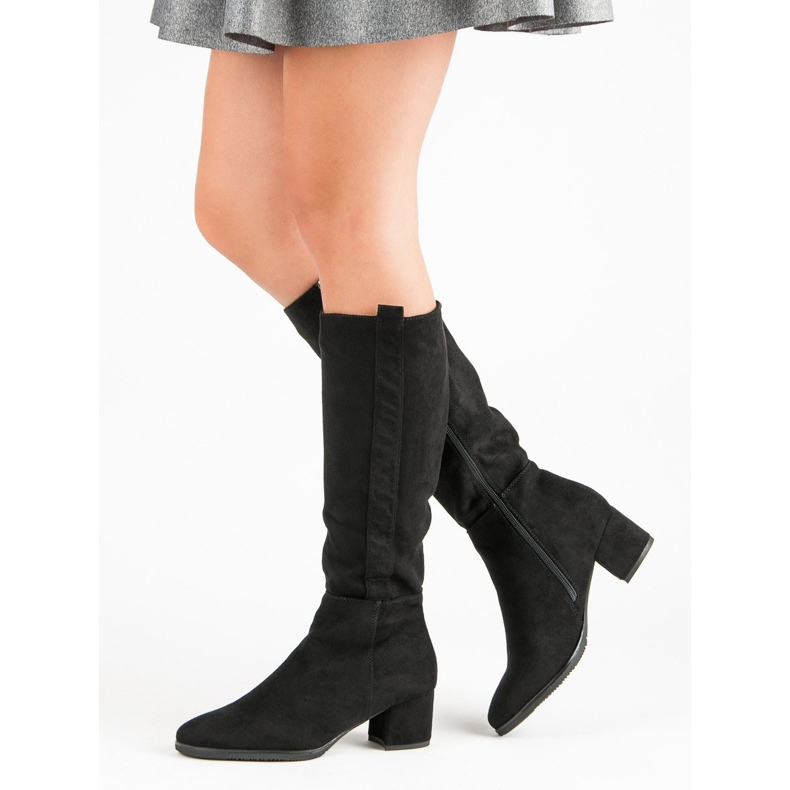 Filippo Botas de gamuza clásicas negro 2