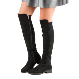 Filippo Botas de tacón plano negro 1 Filippo Botas de tacón plano negro 1