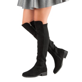 Filippo Botas de tacón plano negro 2 Filippo Botas de tacón plano negro 2