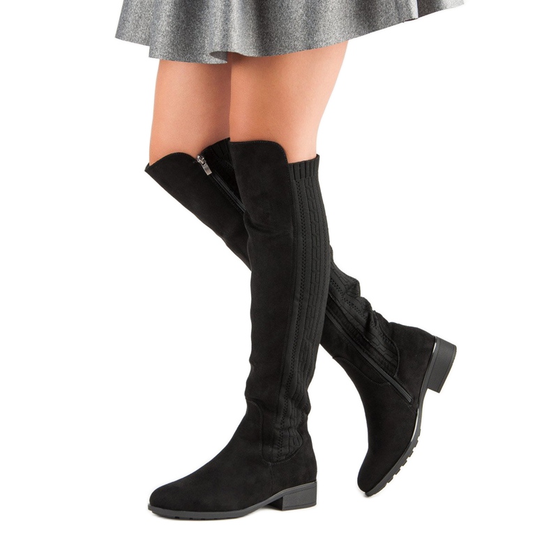 Filippo Botas de tacón plano negro 2 Filippo Botas de tacón plano negro 2