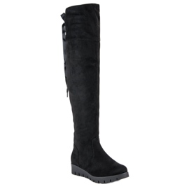 Filippo Botas de ante con plataforma negro 3