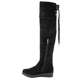 Filippo Botas de ante con plataforma negro 4