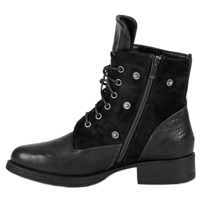 Botas de motociclista negras negro 1 Botas de motociclista negras negro 1