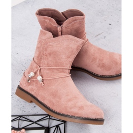 Cómodas botas de otoño rosado 7
