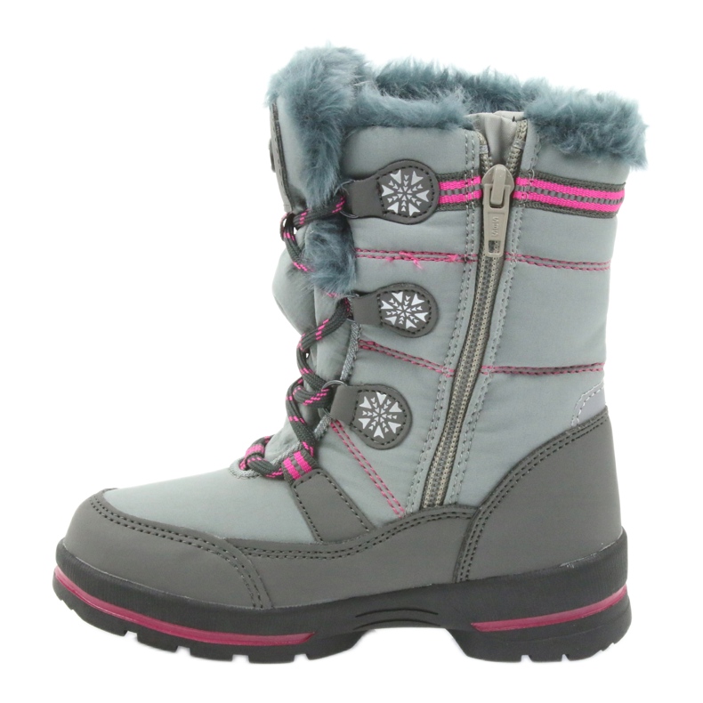 American Club Botas de invierno americanas con membrana 702SB gris rosado 2