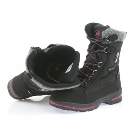 American Club Botas de nieve softshell negras con membrana American SN19 / 20 negro rosado gris 4 American Club Botas de nieve softshell negras con membrana American SN19 / 20 negro rosado gris 4