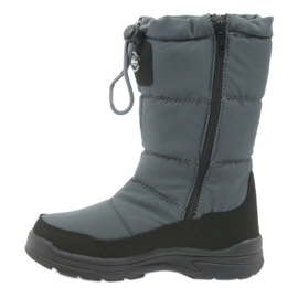 American Club Botas de nieve con membrana gris American 801SB negro 2