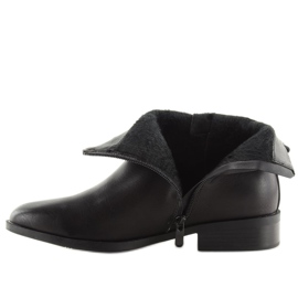 Botines Chelsea negros con perlas 8996 Negro 5