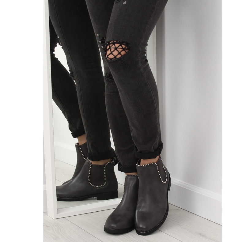 Botines Chelsea grises para mujer 1003-PA Gris 1