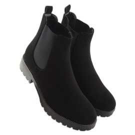 Botines Chelsea negros para mujer SP16 Negro 2