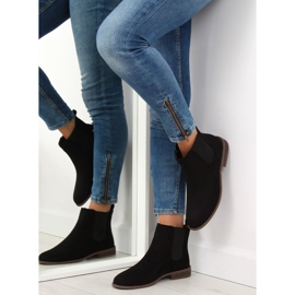 Botines Chelsea negros para mujer LJ111 Nero 5