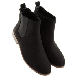 Botines Chelsea negros para mujer LJ111 Nero 2
