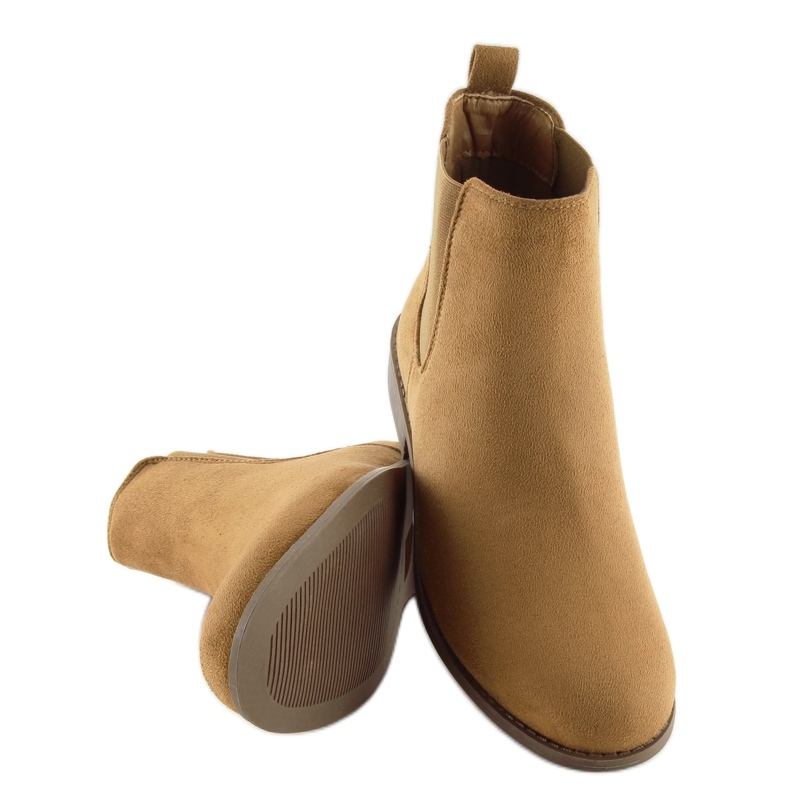 Camel LJ111 Botas Chelsea de mujer Camel marrón 2