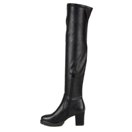 Botas con plataforma negro 2