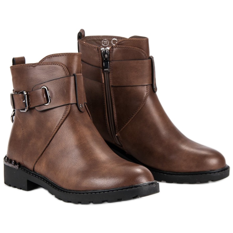 Groto Gogo Botas de trabajo cómodas marrón 1