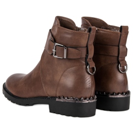 Groto Gogo Botas de trabajo cómodas marrón 2