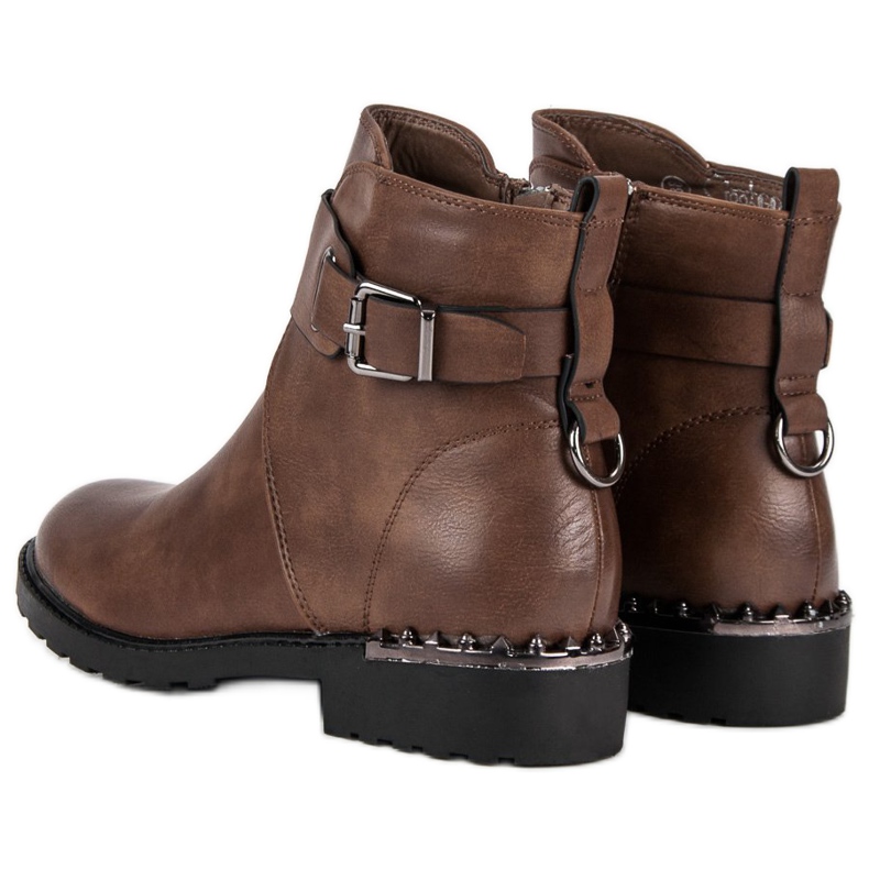 Groto Gogo Botas de trabajo cómodas marrón 2