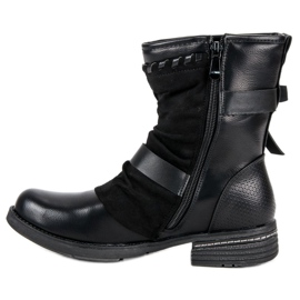 Queentina Botas planas Rock negro 2
