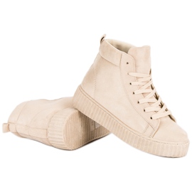 Wilady Zapatillas por encima del tobillo marrón 6