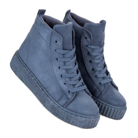 Wilady Zapatillas sobre el tobillo azul 2
