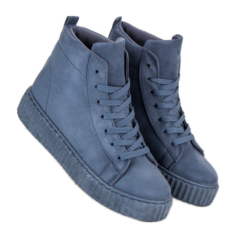 Wilady Zapatillas sobre el tobillo azul 2 Wilady Zapatillas sobre el tobillo azul 2