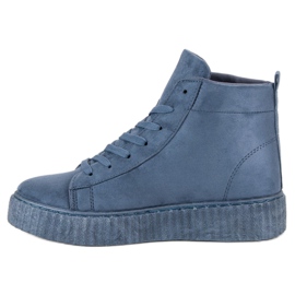 Wilady Zapatillas sobre el tobillo azul 5
