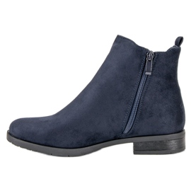Botines Chelsea de ante azul 5