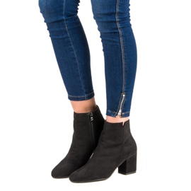 Nio Nio Botas de gamuza clásicas negro 1