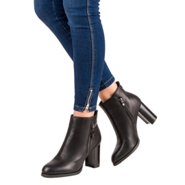 Super Mode Botas negras de tacón negro 2