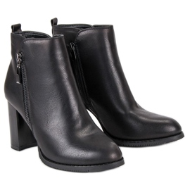 Super Mode Botas negras de tacón negro 6